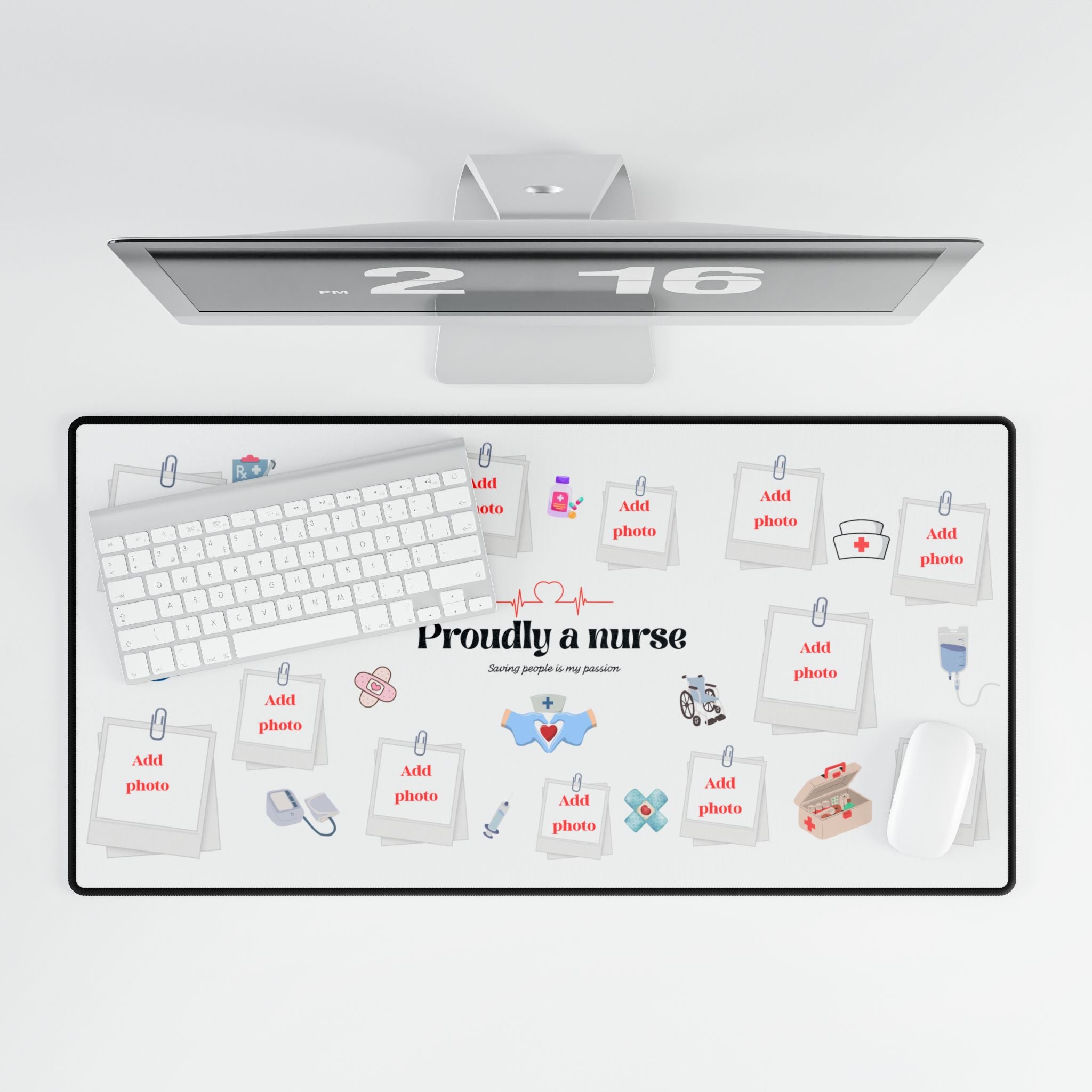 Nurse Desk Mat with Custom Design